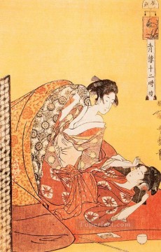 Kitagawa Utamaro Painting - the hour of the dragon 1 Kitagawa Utamaro Ukiyo e Bijin ga